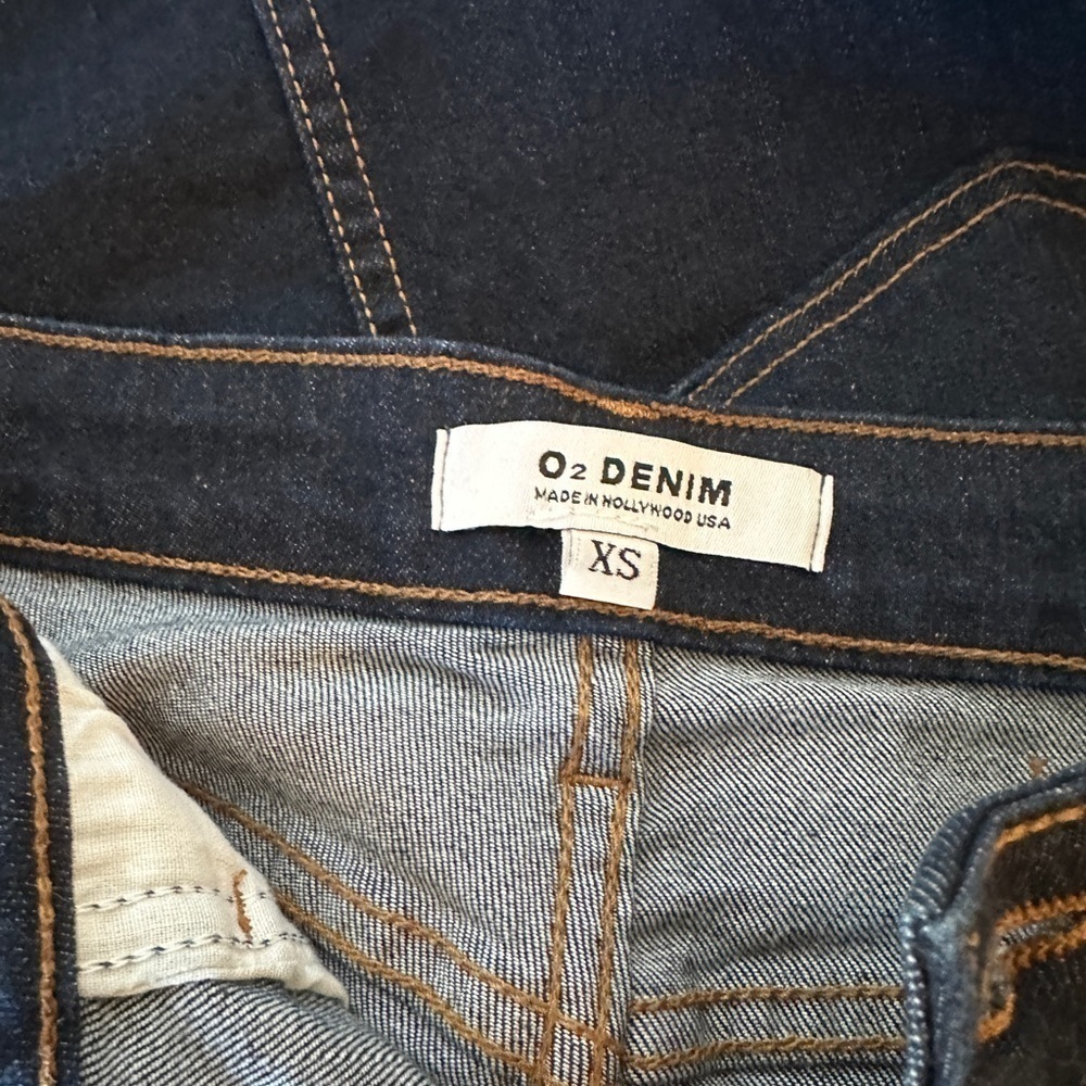 O2 Denim/Jean Mini skirt. Size XS - Picture 9 of 10